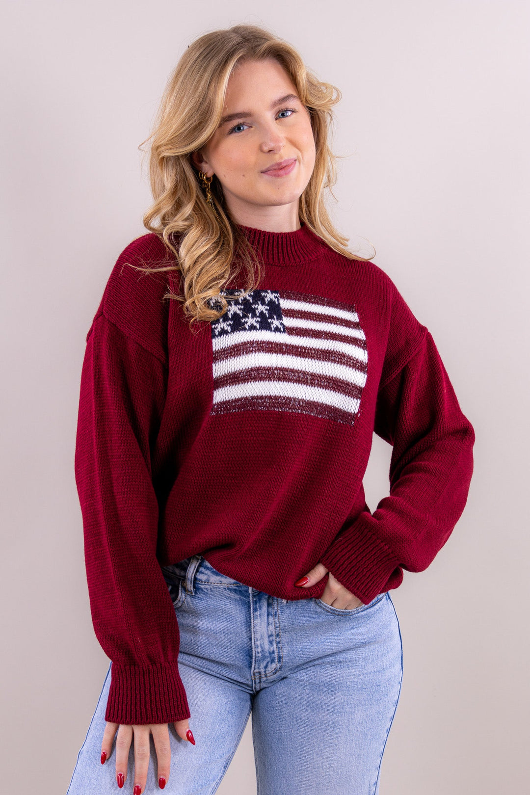 Usa knit sparkling